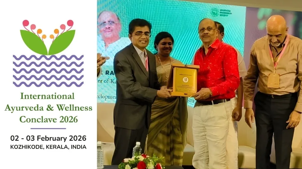 International Ayurveda and Wellness Conclave 2026 颁奖现场。