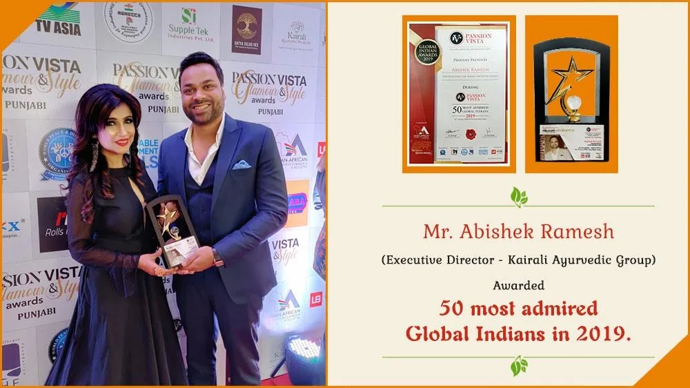 颁奖现场及 Global Indians 2019 证书图示。