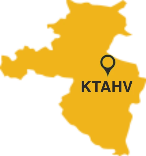 Kaart van het district Palakkad met de locatie van Kairali - The Ayurvedic Healing Village gemarkeerd