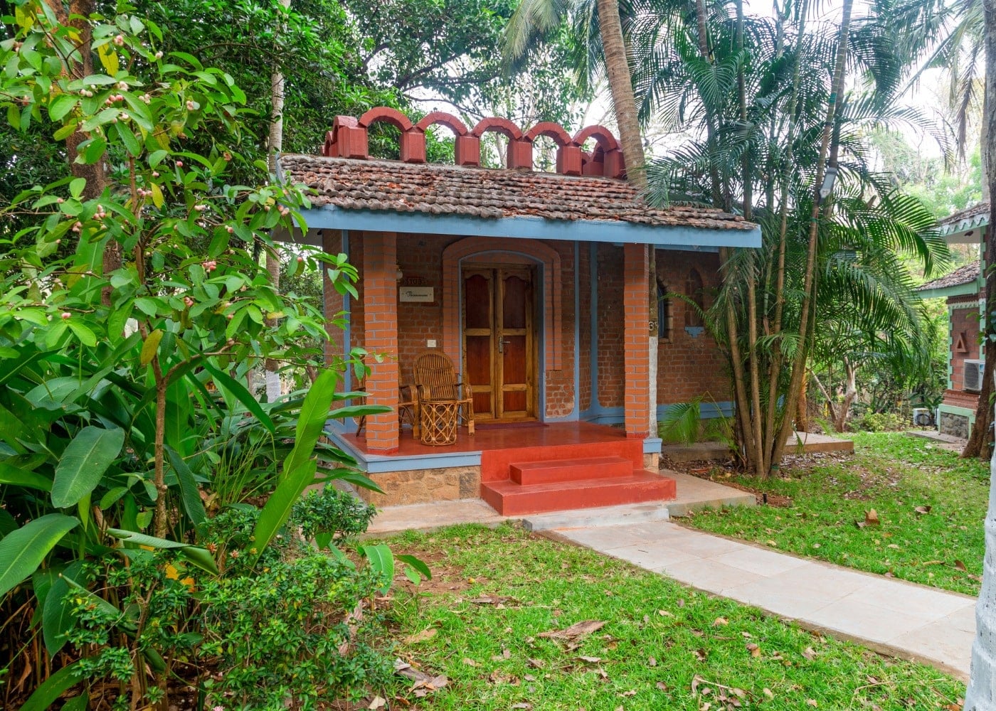 Deluxe Villa bathroom — well-appointed with herbal toiletries