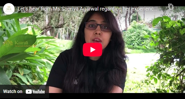 Play video: Kairali Ayurveda testimonial